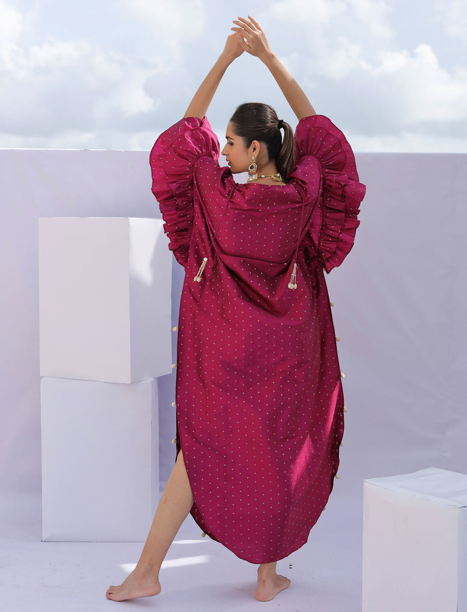 Pink Brocade Kaftan